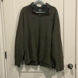 Polo Ralph Lauren Olive Quarter-Zip Sweater
